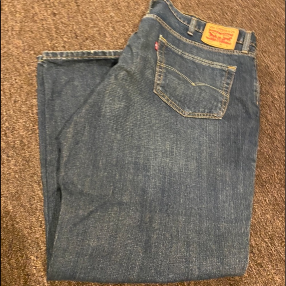 EUC Like NEW! Mens Denim Blue Jeans 559 Levis W46xL30 bottoms pants nice!